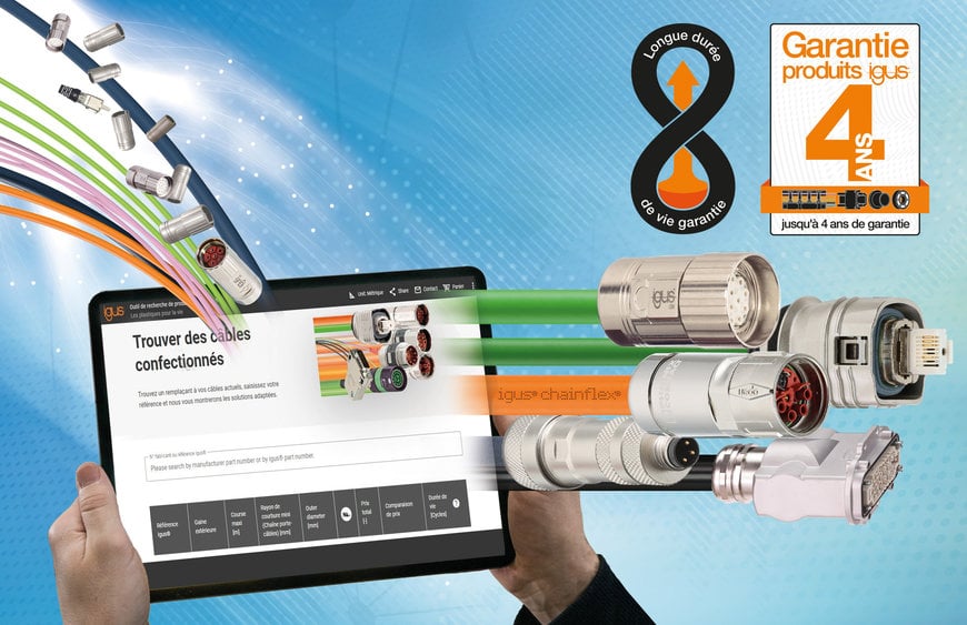 Trouver le bon câble confectionné avec le configurateur readycable signé igus